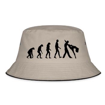 Evolution Dance - Bucket Hat - Khaki/Schwarz - Vorne