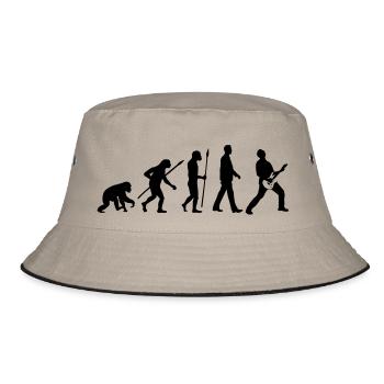 evolution_rocks_032012_f1c - Bucket Hat - Khaki/Schwarz - Vorne