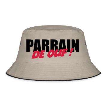 Parrain de ouf ! - Bob - kaki/noir - Devant