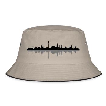 Skyline - Nürnberg - Bucket Hat - Khaki/Schwarz - Vorne