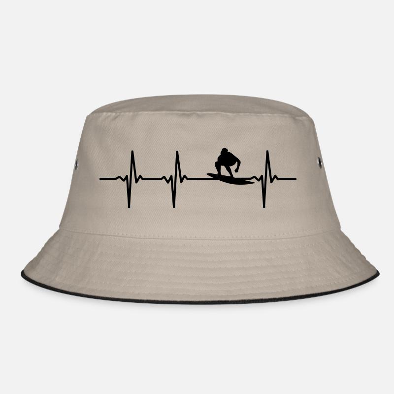 Surfer EKG Bucket Hat