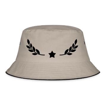 Étoile avec la couronne de lauriers Design - Bob - kaki/noir - Devant