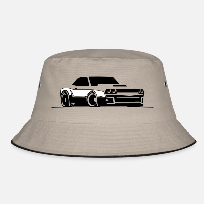 Challenger SRT Hellcat - Bucket Hat - Khaki/Schwarz
