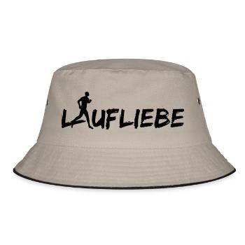 Laufliebe Men - Bucket Hat - Khaki/Schwarz - Vorne