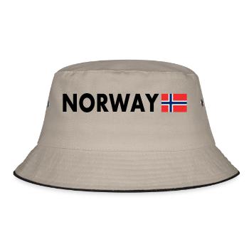 Norway flag - Bucket Hat - khaki/black - Front