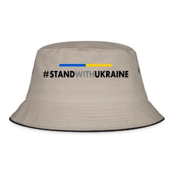 Stand with ukraine - Bob - kaki/noir - Devant
