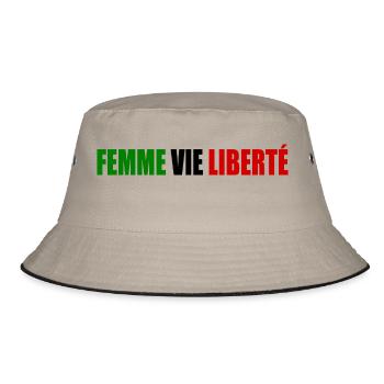 Femme vie liberte - Bob - kaki/noir - Devant