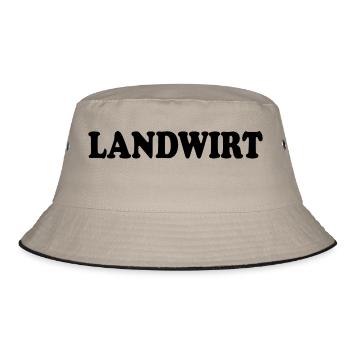 Landwirt - Bucket Hat - Khaki/Schwarz - Vorne