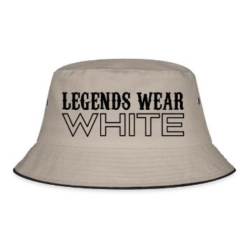 Legends Wear Weiß Spirit Wear Team Spiel Weiß - Bucket Hat - Khaki/Schwarz - Vorne