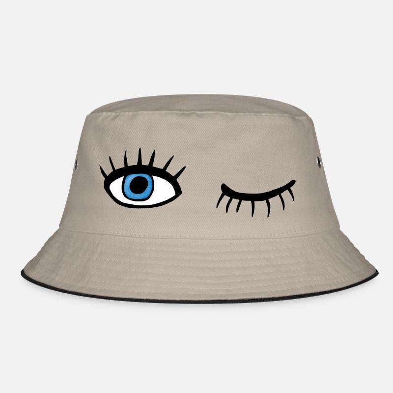 zwinkernde Augen Bucket Hat