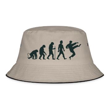 Karate Evolution - Bucket Hat - khaki/black - Front