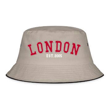 LONDON_EST_2005 - Bucket Hat - Khaki/Schwarz - Vorne