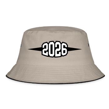 2026 year - Bucket Hat - khaki/black - Front