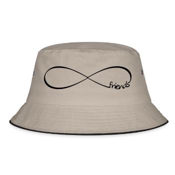Infinity friends - friendship symbol friends - Bucket Hat - khaki/black - Front