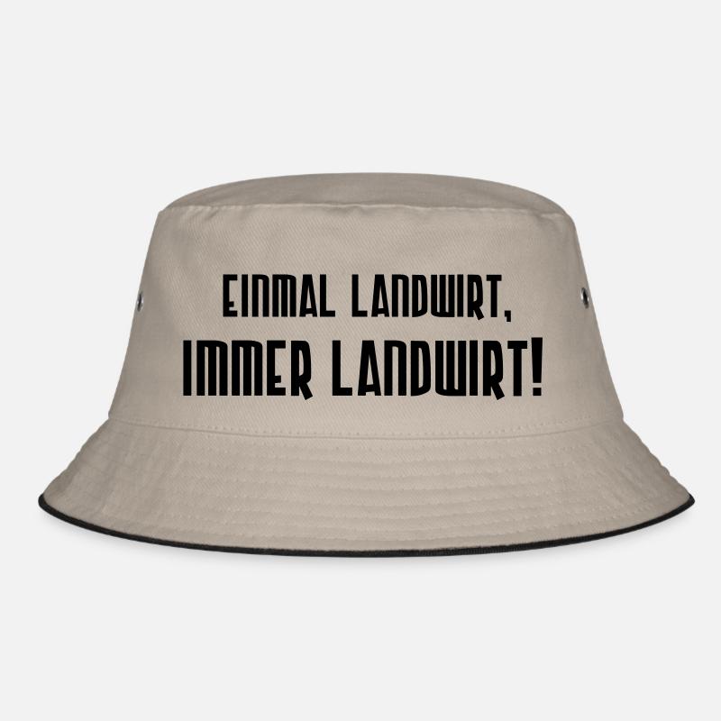 Once a farmer, always a farmer! - Bucket Hat - khaki/black