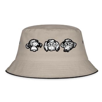 Les trois singes - Bob - kaki/noir - Devant