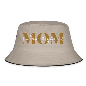 Je t’aime Maman Déclaration d’amour Mère Chère Maman - Bob - kaki/noir - Devant