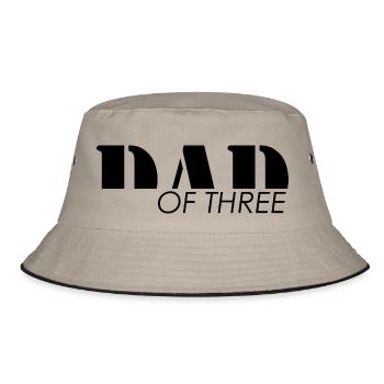 Papa - Dad of three childs - Bob - kaki/noir - Devant