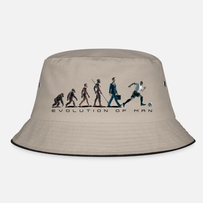 Evolution Fussball Zeichenfläche 1 Bucket Hat