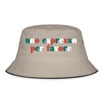 Espresso Italy Italy - Bucket Hat - khaki/black - Front