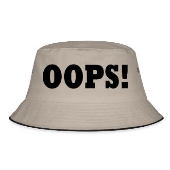 Oops - Bucket Hat - khaki/black - Front