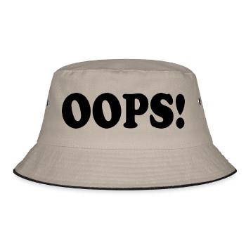 Oops - Bucket Hat - khaki/black - Front