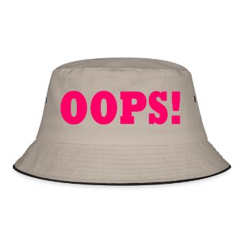 Oops - Bucket Hat - khaki/black - Front