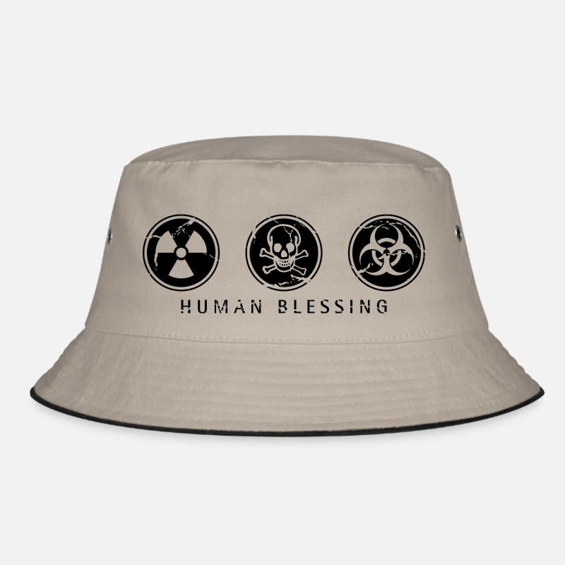 Human Blessing - Schwarz Bucket Hat