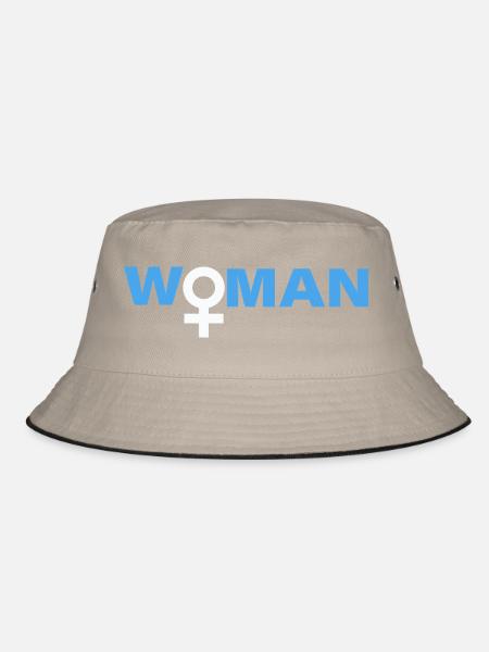 Woman - Bucket Hat - khaki/black - Front