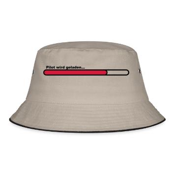 pilot - Bucket Hat - Khaki/Schwarz - Vorne