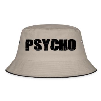 PSYCHO - Bucket Hat - khaki/black - Front