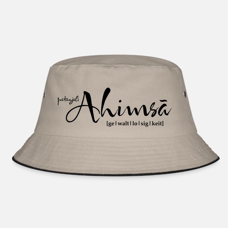 yoga ahimsa gewaltlosigkeit Bucket Hat
