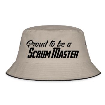 Proud to be a Scrum Master - Bucket Hat - khaki/black - Front