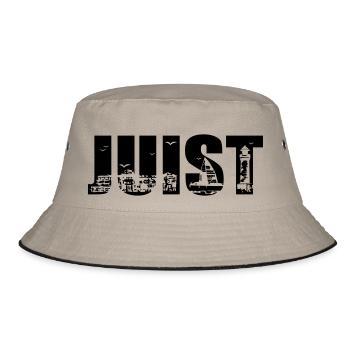 Juist Skyline - Bucket Hat - Khaki/Schwarz - Vorne