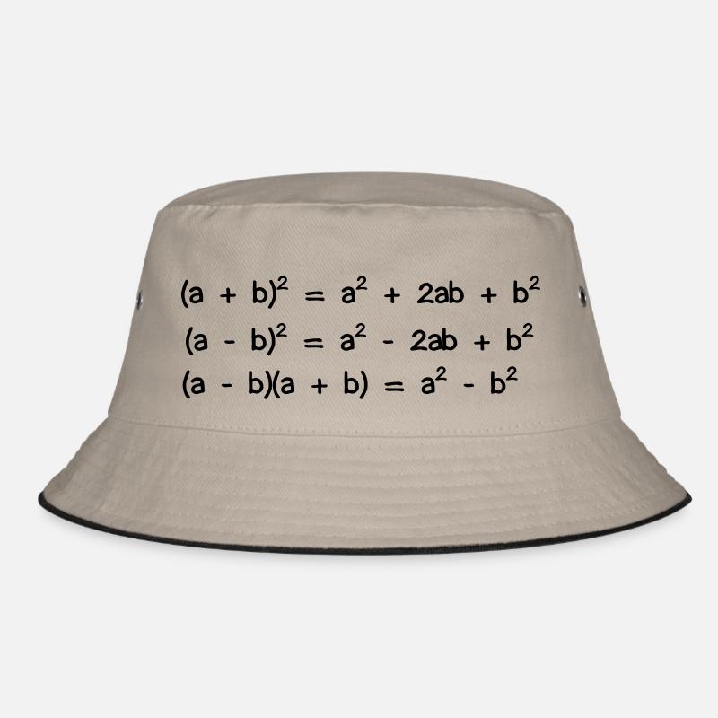 Binomische_Formeln - Bucket Hat - Khaki/Schwarz
