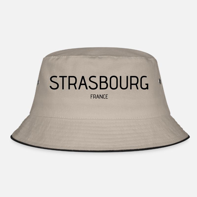 Strasbourg - Bucket Hat - Khaki/Schwarz