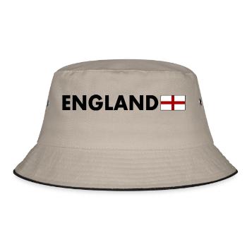 England - Bucket Hat - Khaki/Schwarz - Vorne