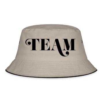 Team - Bucket Hat - Khaki/Schwarz - Vorne