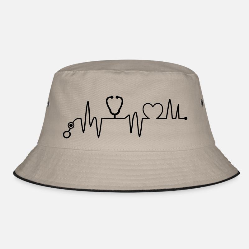 Krankenschwester - Krankenschwester - Herzschlag Bucket Hat