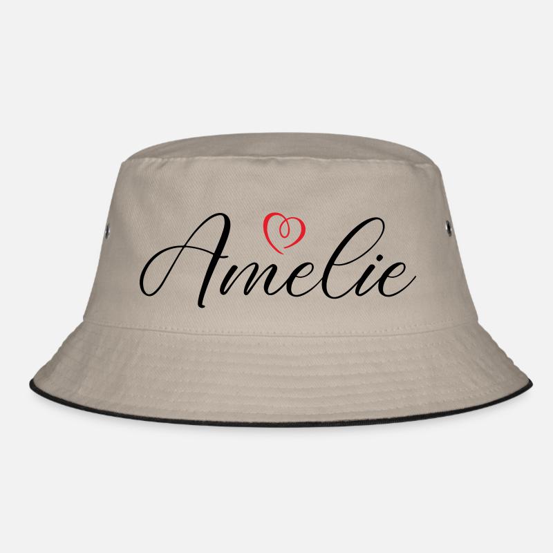 Amelie Name Heart Bucket Hat