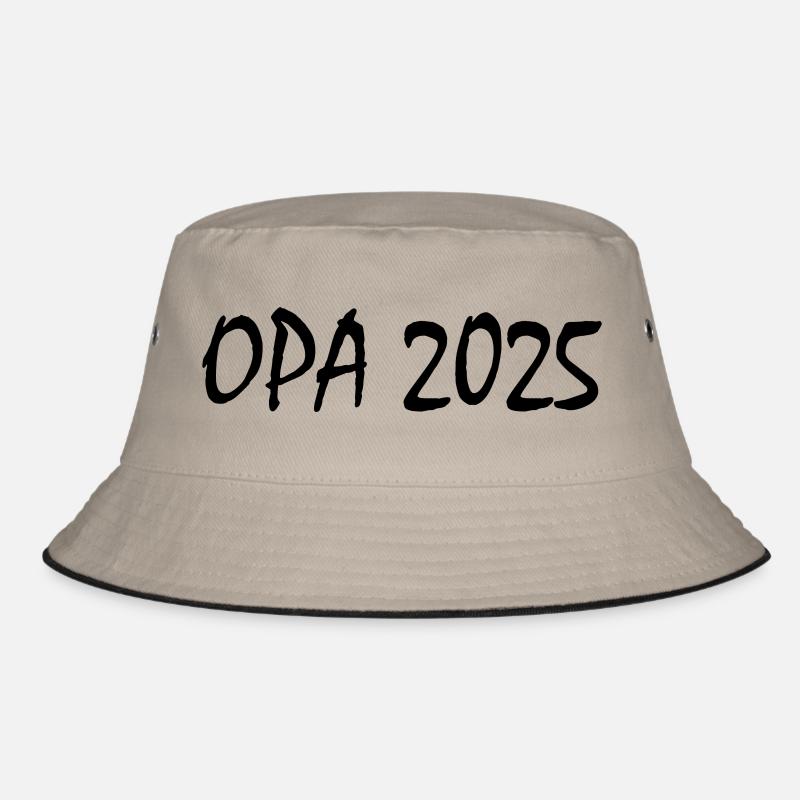 Opa 2025 - Bucket Hat - Khaki/Schwarz