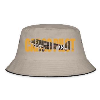 Cargo pilot C-47 - Bucket Hat - Khaki/Schwarz - Vorne