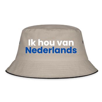 I love Dutch - Bucket Hat - khaki/black - Front