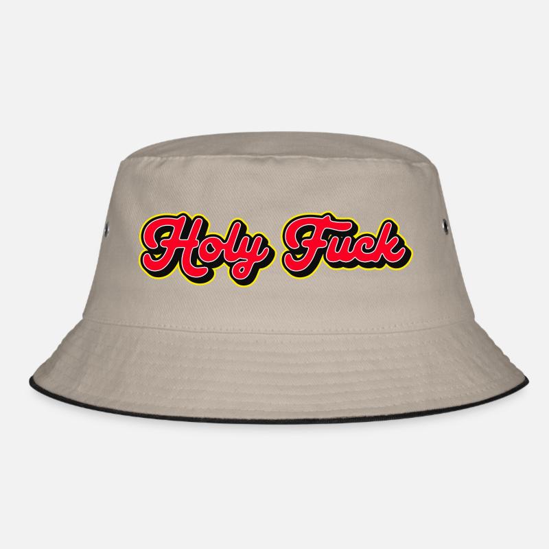 Holy Fuck 3D Red Script Bucket Hat