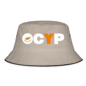 Zypern - Bucket Hat - Khaki/Schwarz - Vorne
