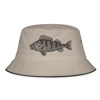 Schöner Barsch 2 - Bucket Hat - Khaki/Schwarz - Vorne