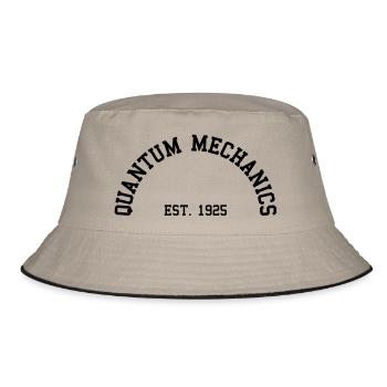 Quantum Mechanics - Est. 1925 (Half-Circle) - Bucket Hat - khaki/black - Front