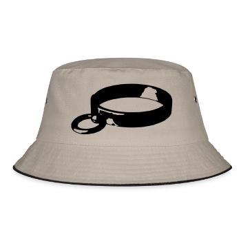 Ring of O. - Slavecollar - Bucket Hat - Khaki/Schwarz - Vorne
