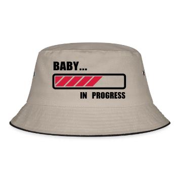 Baby loading - Bucket Hat - khaki/black - Front