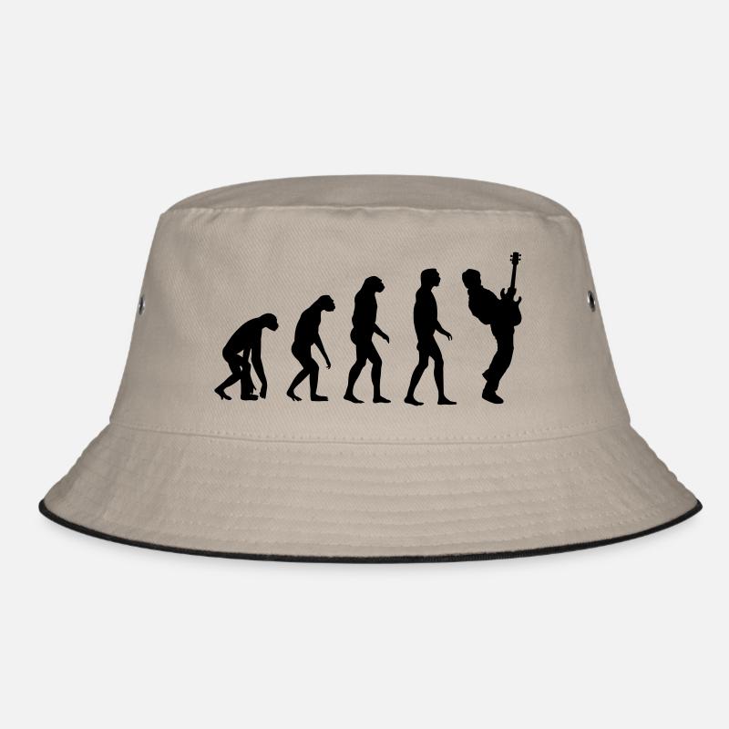bass player evolution Bucket Hat